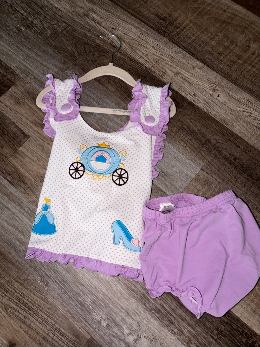Girls' Lilac Ruffle Tank Top & Bloomers Set - Princess Carriage